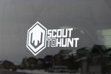 Scout To Hunt Bold Logo Decal