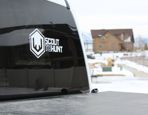 Scout To Hunt Bold Logo Decal